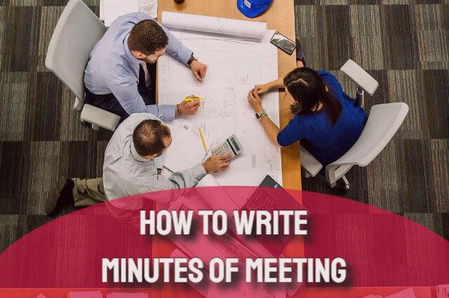 how to write minutes for meeting
